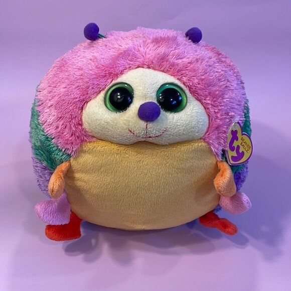Ty Beanie Ballz 2011 Gumdrop the Colourful Bug NWT Great Condition 8” tall - Picture 1 of 9